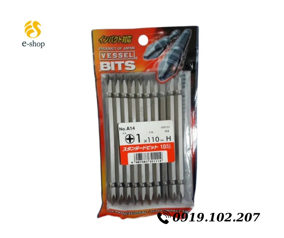 Mũi vặn vít 2 đầu Vessel Bits Mũi vặn vít 2 đầu Vessel Bits