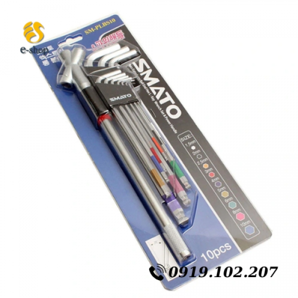 Bộ lục giác 9 cây Smato SM-PLBS10 Hàn Quốc