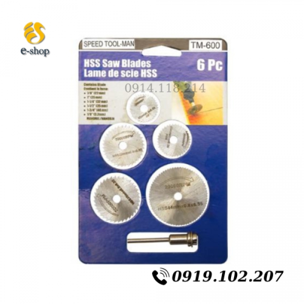 Bộ lưỡi cắt bằng thép gió SPEED TOOLMAN (TM - 600)