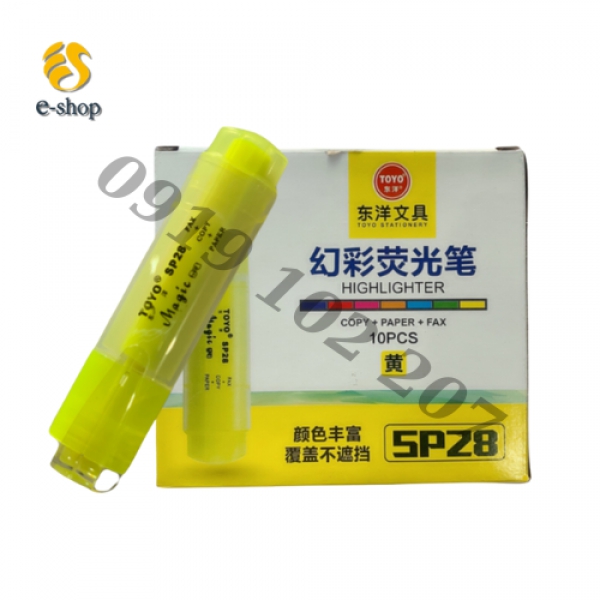 Bút Dạ Quang TOYO 10 cây/hộp