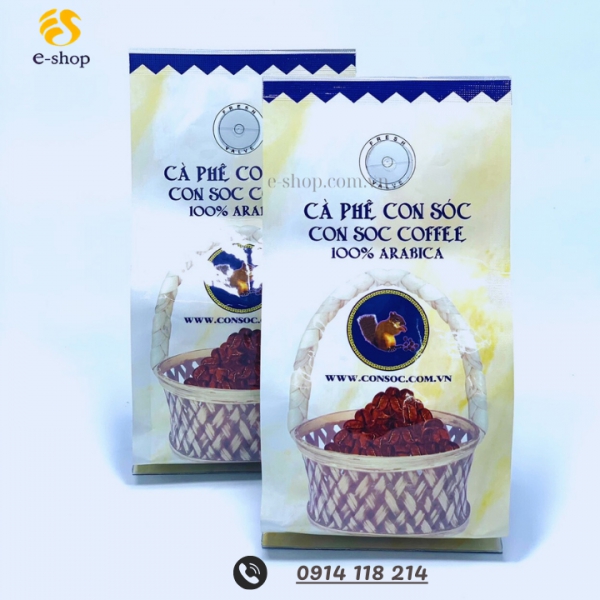CÀ PHÊ CON SÓC HẠT 100% ARABICA 200GRAM