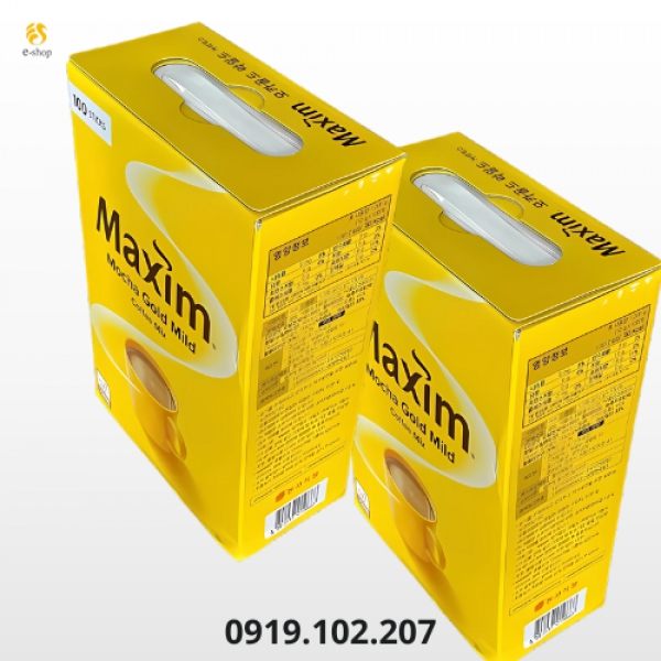 Maxim mocha gold - 맥심 커피 모카골드 마일드 hộp 100 gói *1.2g