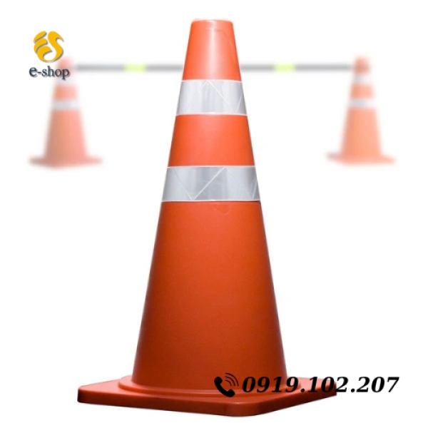 Cọc tiêu nhựa Hàn Quốc có phản quang 도로 안전용품 칼라콘