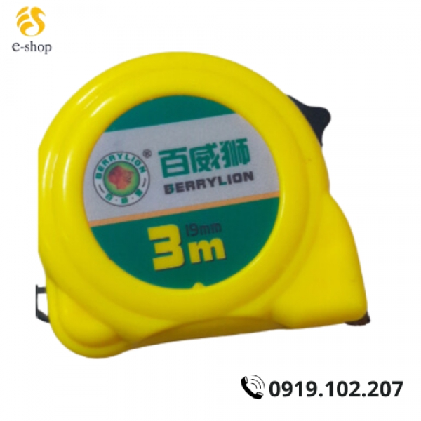 Thước Kéo Bọc Xanh Vàng Bản 25 Berrylion 3m