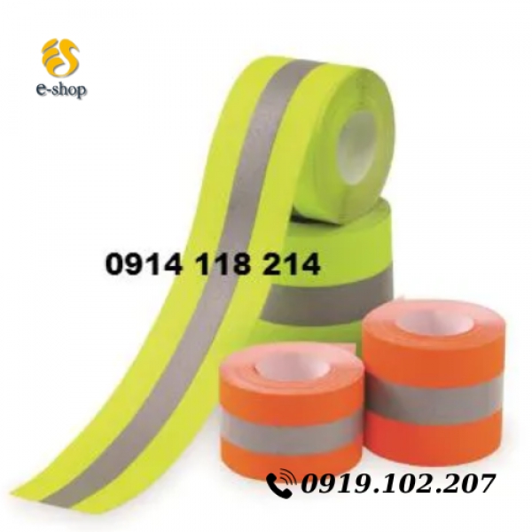 Dây phản quang vải màu 5cm cuộn 100 mét