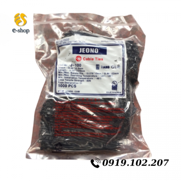 Dây rút Jeono J-100 100mm x 2,5mm
