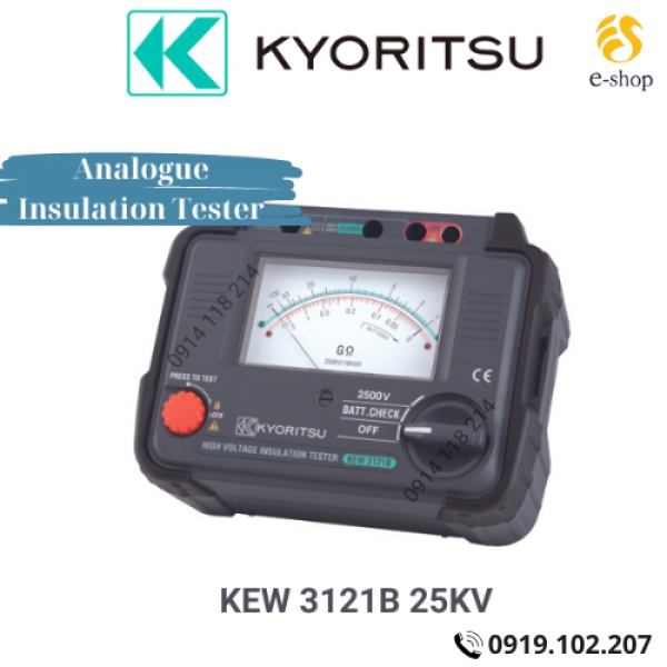 ĐỒNG HỒ ĐO ĐIỆN TRỞ CÁCH ĐIỆN KYORITSU 3121B