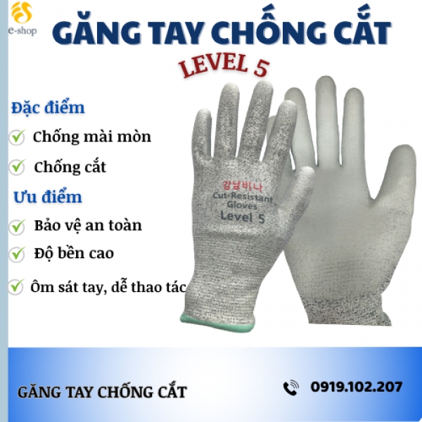 Găng tay chống cắt cao cấp (Level 5)