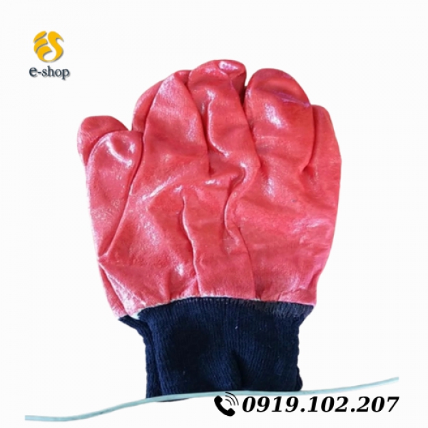 Găng tay len phủ nhựa 2 mặt 10 đôi/túi