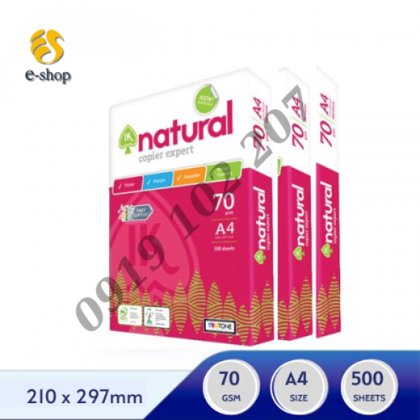 Giấy in photo A4 IK NATURAL