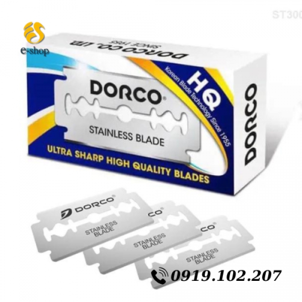 Lưỡi dao lam Hàn Quốc Dorco ST300 (hộp 100 lưỡi)