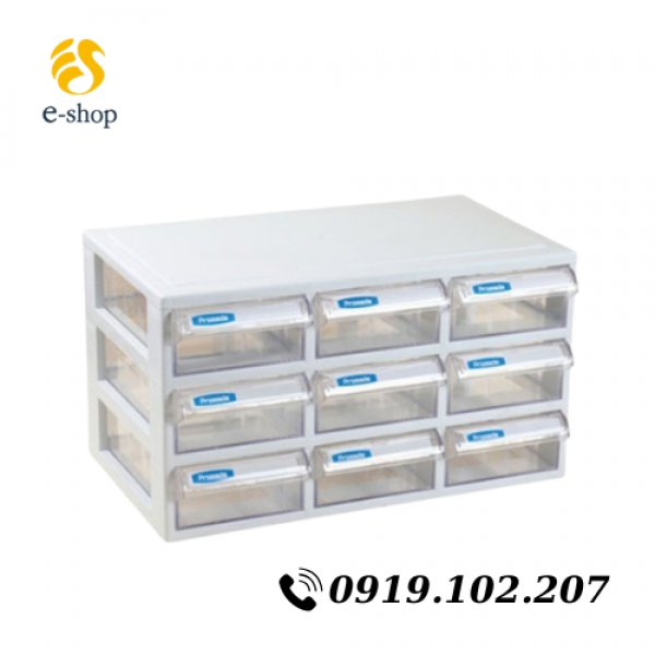 Hộp Đựng Đồ Mini 9 Ngăn Cố Định Nhập Khẩu Hàn Quốc | Mã J-009