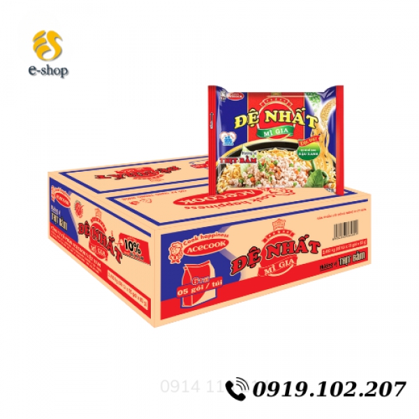 MÌ GÓI ĐỆ NHẤT HƯƠNG VỊ THỊT BẰM (THÙNG 30 GÓI)