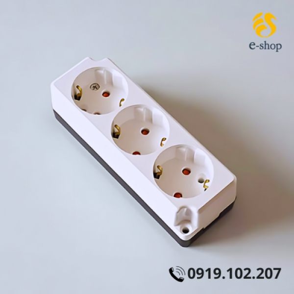 Ổ Cắm Điện Nổi Dosel Hàn Quốc 3 Lỗ