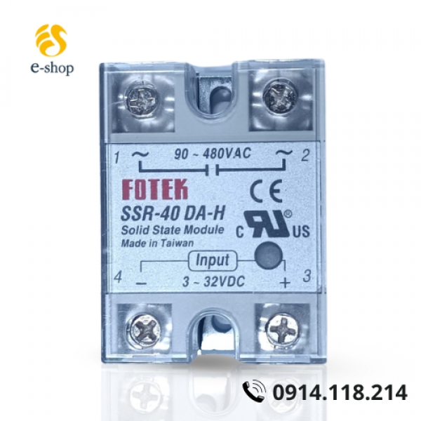 RELAY BÁN DẪN FOTEK SSR-40 DA-H CHÍNH HÃNG | E-SHOP