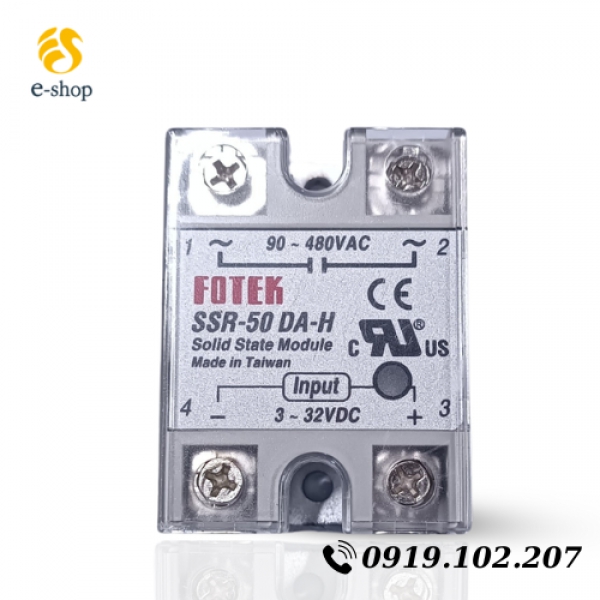 RELAY BÁN DẪN FOTEK SSR-50 DA-H CHÍNH HÃNG | E-SHOP