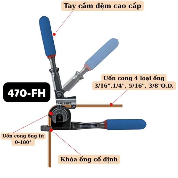 Dụng Cụ Uốn Ống 4 Size 470Fh - Imperial