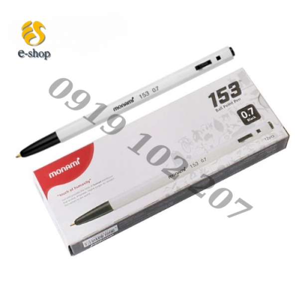 Bút bi Monami 153 nét bút 0.7mm