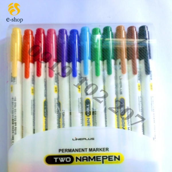 SET BÚT DẠ DẦU 12 MÀU MONAMI NAMEPEN F , BÚT VIẾT CD ( không xóa được )