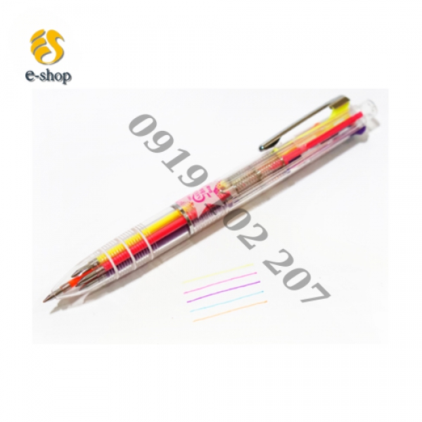 BÚT DẠ QUANG NHIỀU MÀU HÀN QUỐC - 5 MÀU