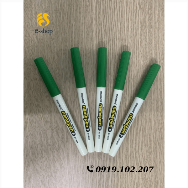 BÚT LÔNG DẦU MONAMI NAME PEN.F XANH LÁ