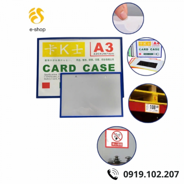 Card Case A4, A3 Nam Châm (Magnet)