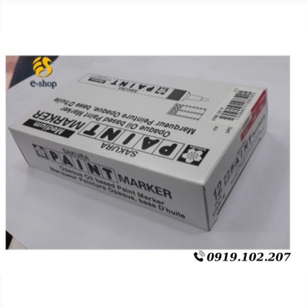 Bút sơn công nghiệp SAKURA MARKER hộp 12 cây