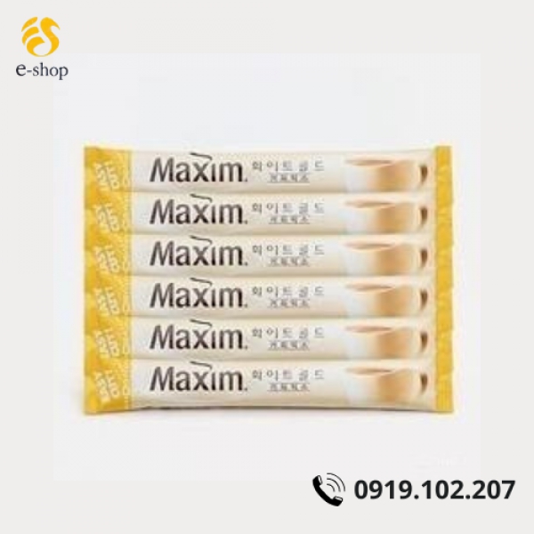 Cafe Maxim White Gold Hàn Quốc hộp 100 gói 1.2KG