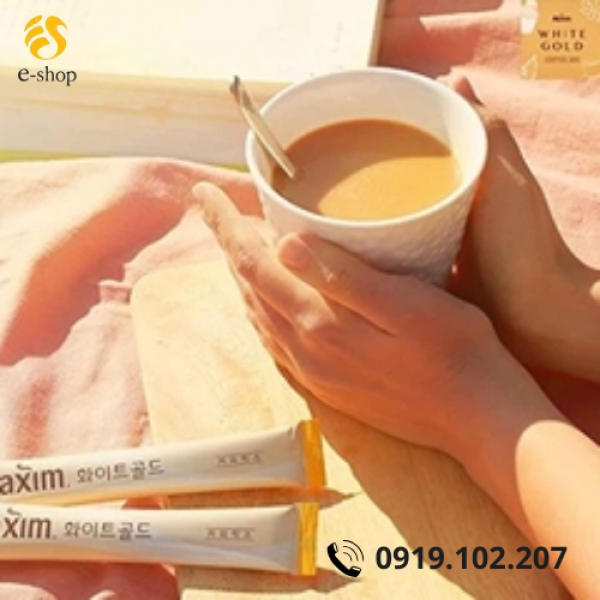 Cafe Maxim White Gold Hàn Quốc hộp 100 gói 1.2KG
