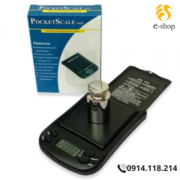 CÂN TIỂU LY ĐIỆN TỬ 200G/0.01G POCKETSCALE MINI