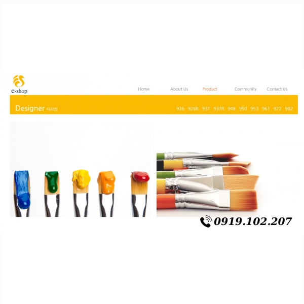 Cọ sơn Hwahong 948 No.2