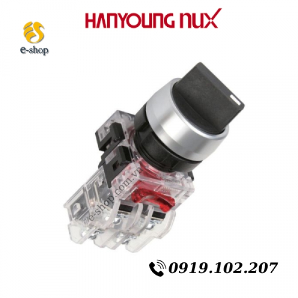 Công tắc xoay 2 vị trí Hanyoung MRS-R2A1, 22mm