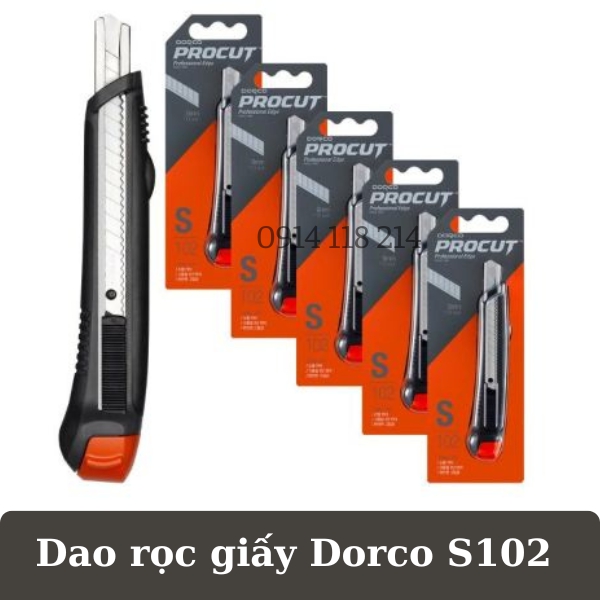 Dao Rọc Giấy 9Mm Dorco S102 - 상품명캇타칼S102