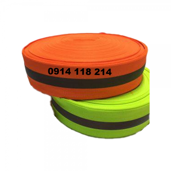 Dây phản quang vải màu 5cm cuộn 100 mét