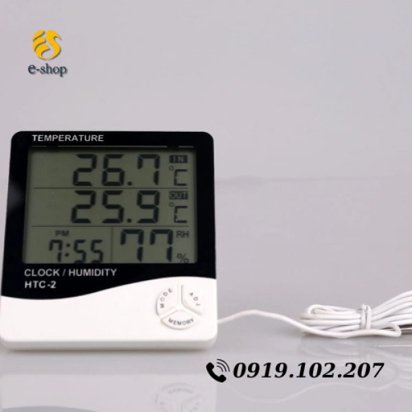 Đồng hồ đo nhiệt độ, độ ẩm HTC-2
