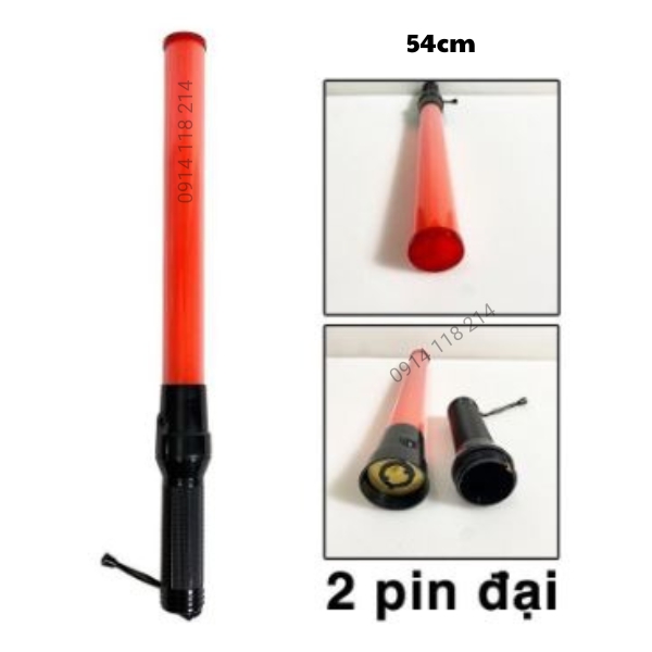 [Bao Gồm Pin] Gậy Đèn Chỉ Huy, Gậy Chỉ Huy 54 X 4 Cm