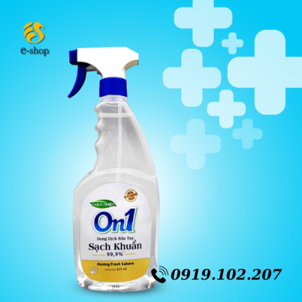 Nước rửa tay khô sạch khuẩn One1 (chai 650ml)