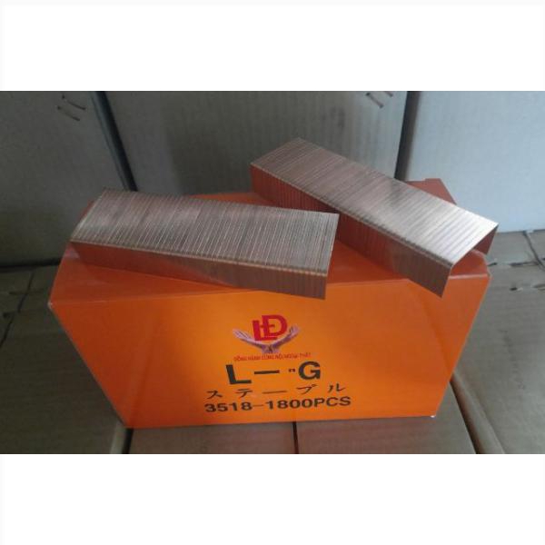 Ghim Bấm 3518 Lng Cam Hộp Có 1800Pcs Cây Ghim Bấm Bao Bì Thùng Giấy Catton Nhựa