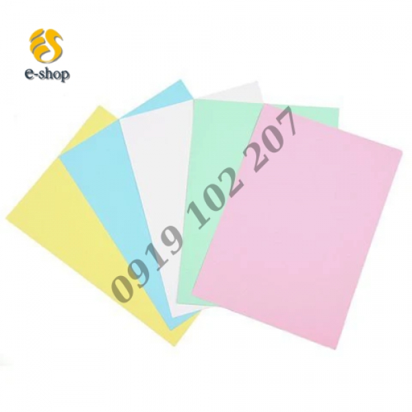 Giấy in màu A4 70gsm 100 tờ/xấp đủ màu