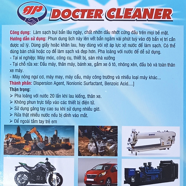 HÓA CHẤT TẨY RỬA ĐA NĂNG DOCTER CLEANER | THÙNG 20 LÍT