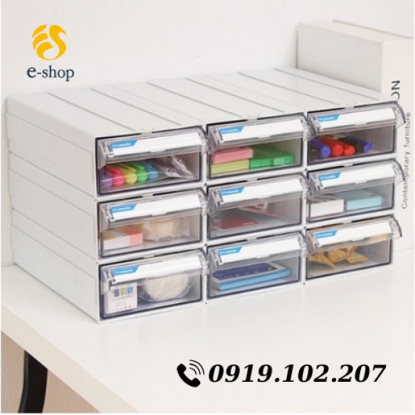 Hộp Đựng Đồ Mini 9 Ngăn Lắp Ghép Nhập Khẩu Hàn Quốc | Mã J-109