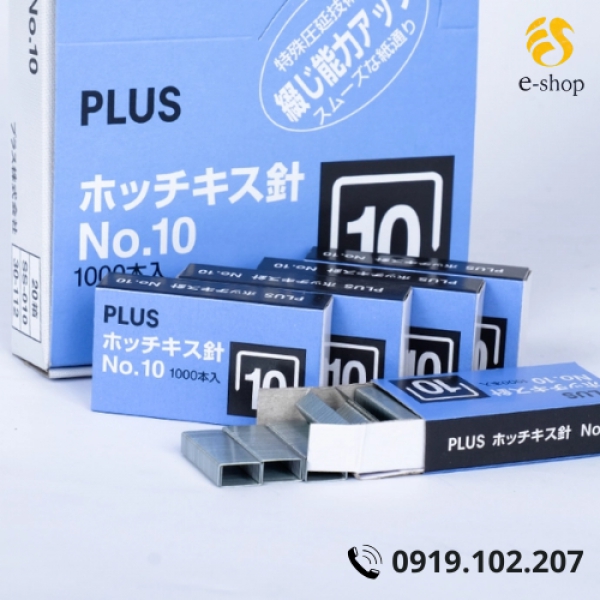 Kim bấm số 10 Plus (Hộp lớn-20 hộp nhỏ) No10. Staplers Plus
