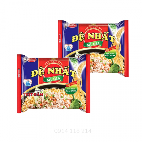 MÌ GÓI ĐỆ NHẤT HƯƠNG VỊ THỊT BẰM (THÙNG 30 GÓI)