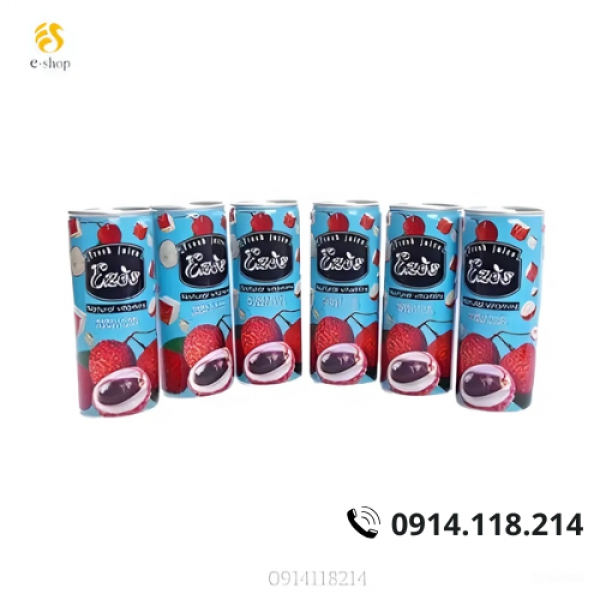 NƯỚC ÉP EZOS VỊ VẢI 30 LON / THÙNG