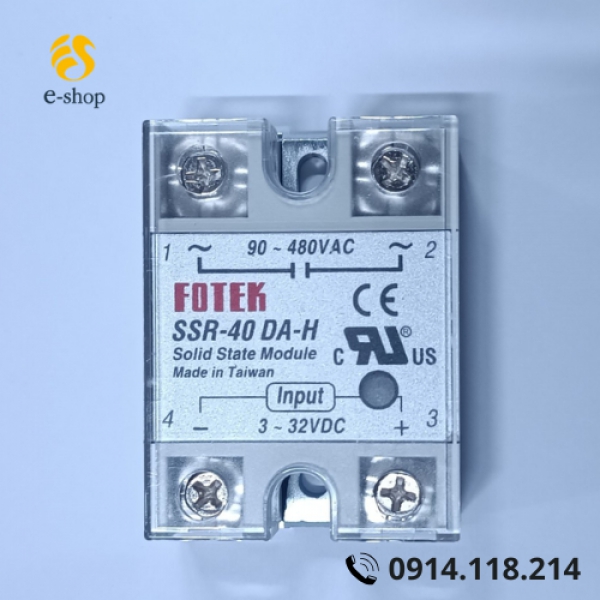 RELAY BÁN DẪN FOTEK SSR-40 DA-H CHÍNH HÃNG | E-SHOP
