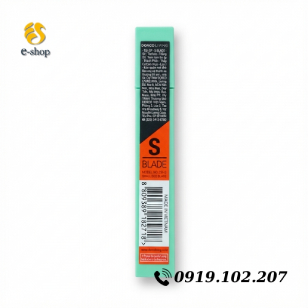 Lưỡi dao rọc giấy Dorco 9mm 도루코 캇타칼날 (1000 LƯỠI)