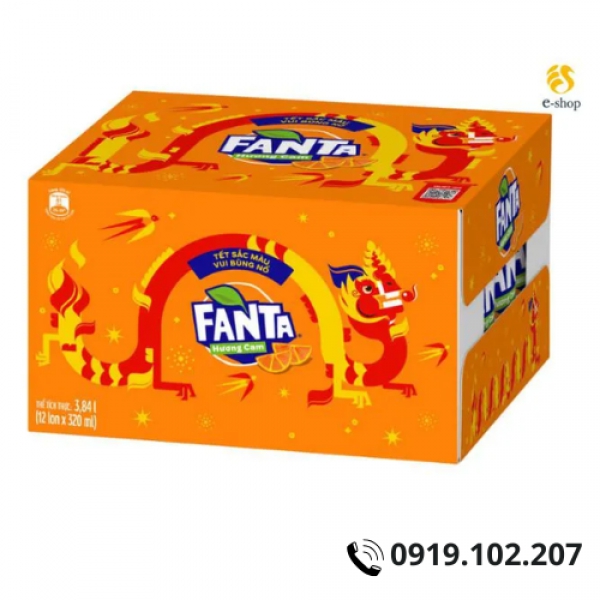 Nước Ngọt Fanta Hương Cam Lon 320Ml