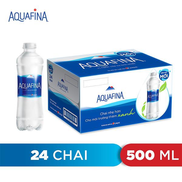 Thùng nước suối Aquafina